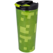 Vaso termo acero inoxidable Minecraft 425ml